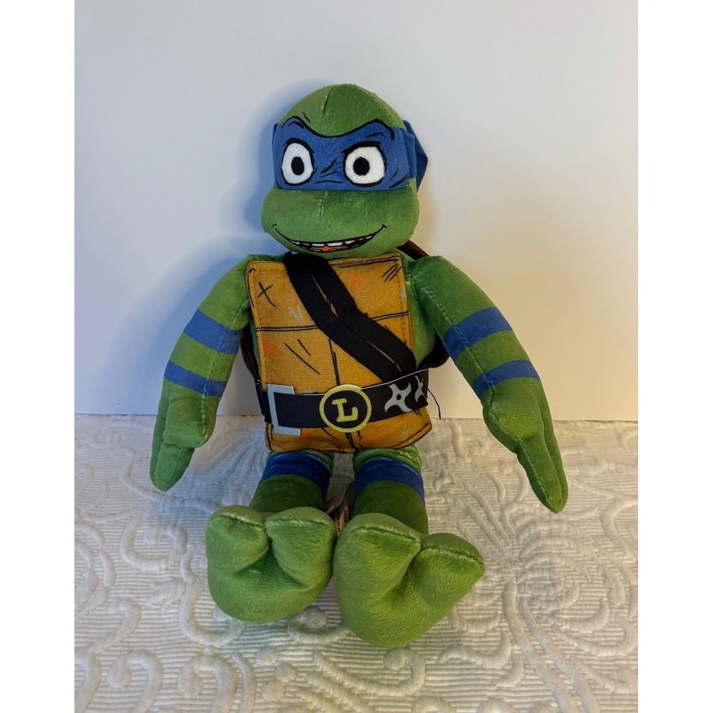 Teenage Mutant Ninja Turtles Mutant Mayhem Leonardo Plush‎ Stuffed Toy 14 inches